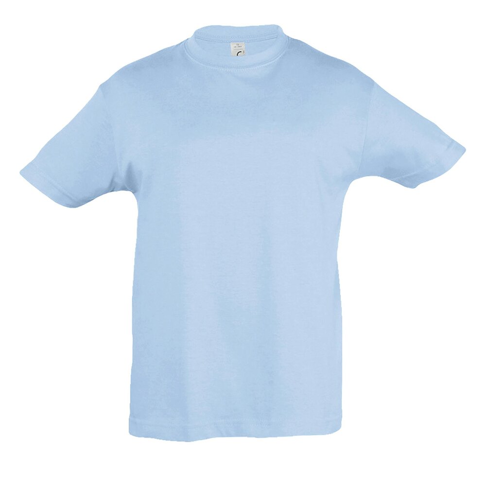 SOLS Kids Regent Short Sleeve T-Shirt - Sky Blue - Sky Blue - 100% Cotton