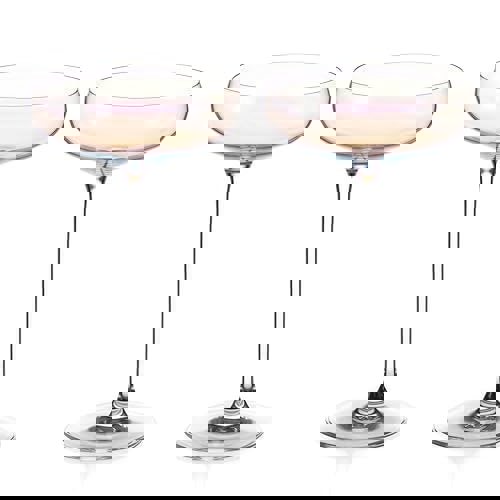 lustre crystal champagne saucers