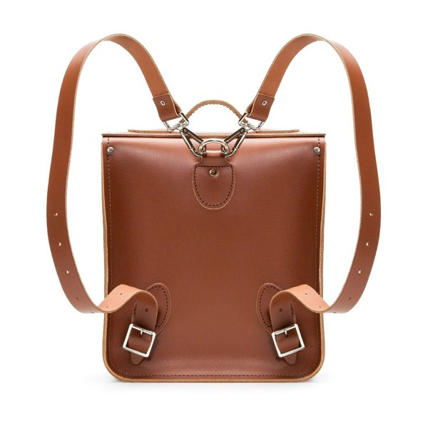 Chestnut Leather City Backpack - Backpack - Zatchels