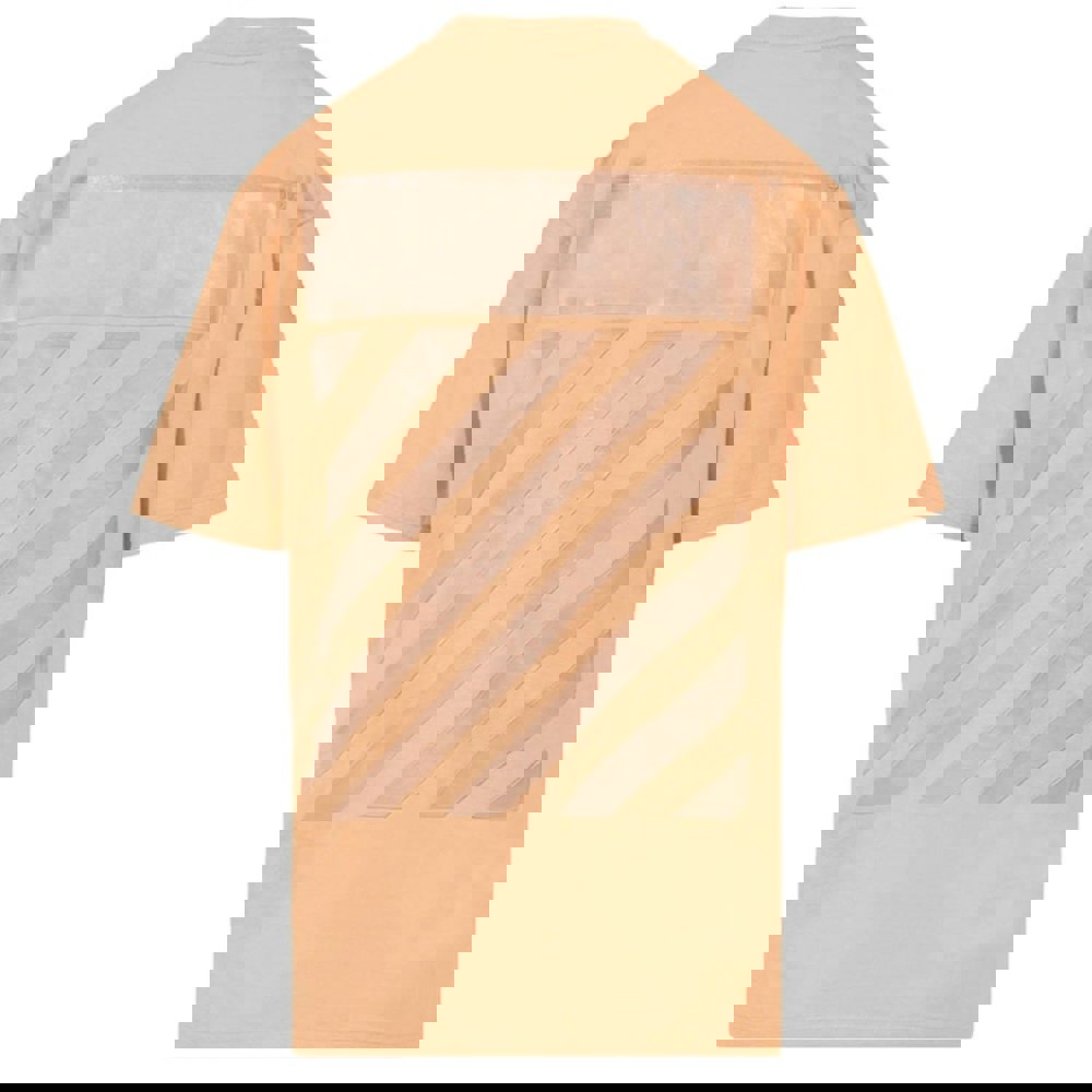 Off-White Diag Regular Fit Brown T-Shirt XXS