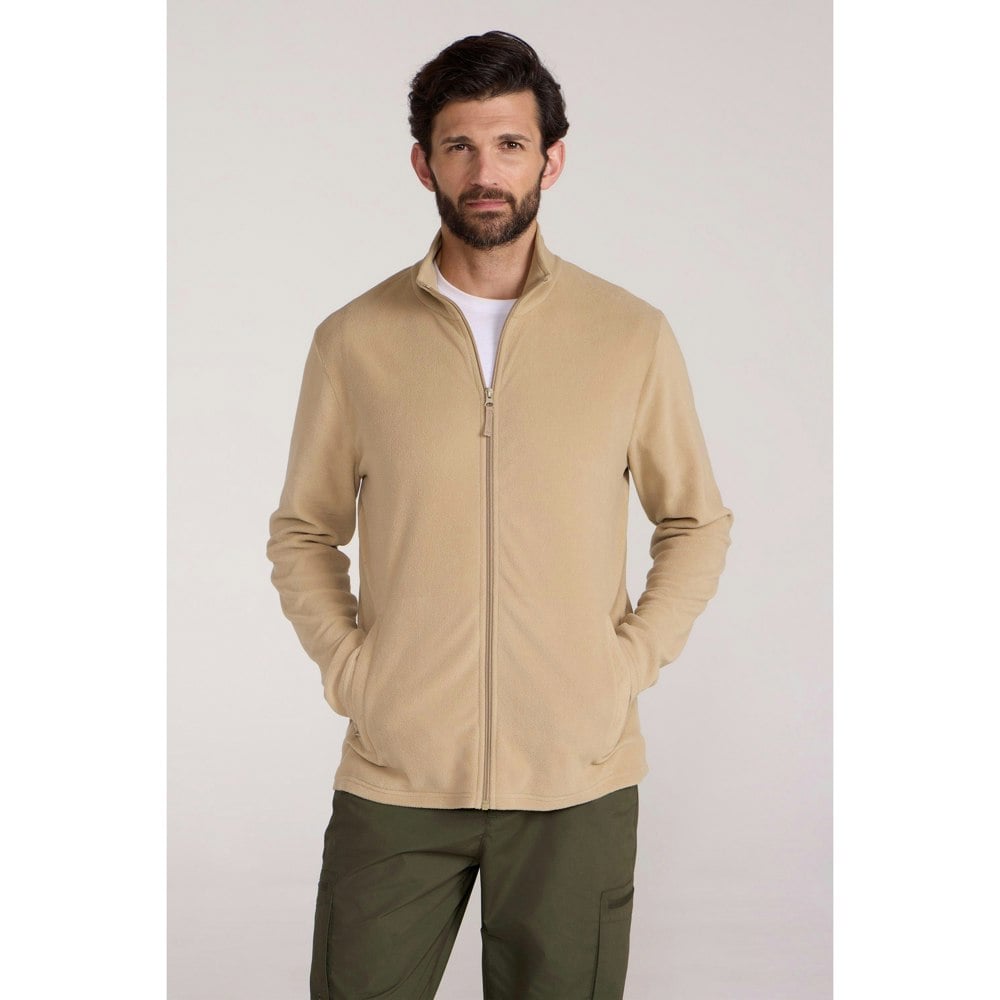 Mountain Warehouse Mens Camber Fleece Jacket - Off White