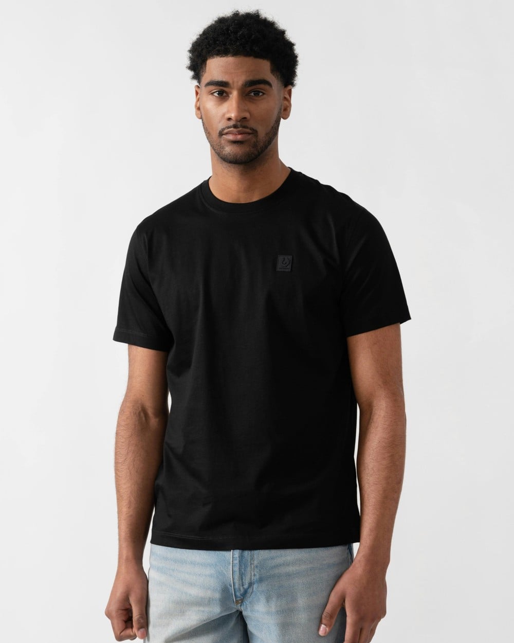 Belstaff Steel Mens T-Shirt - Black - Black - XXL