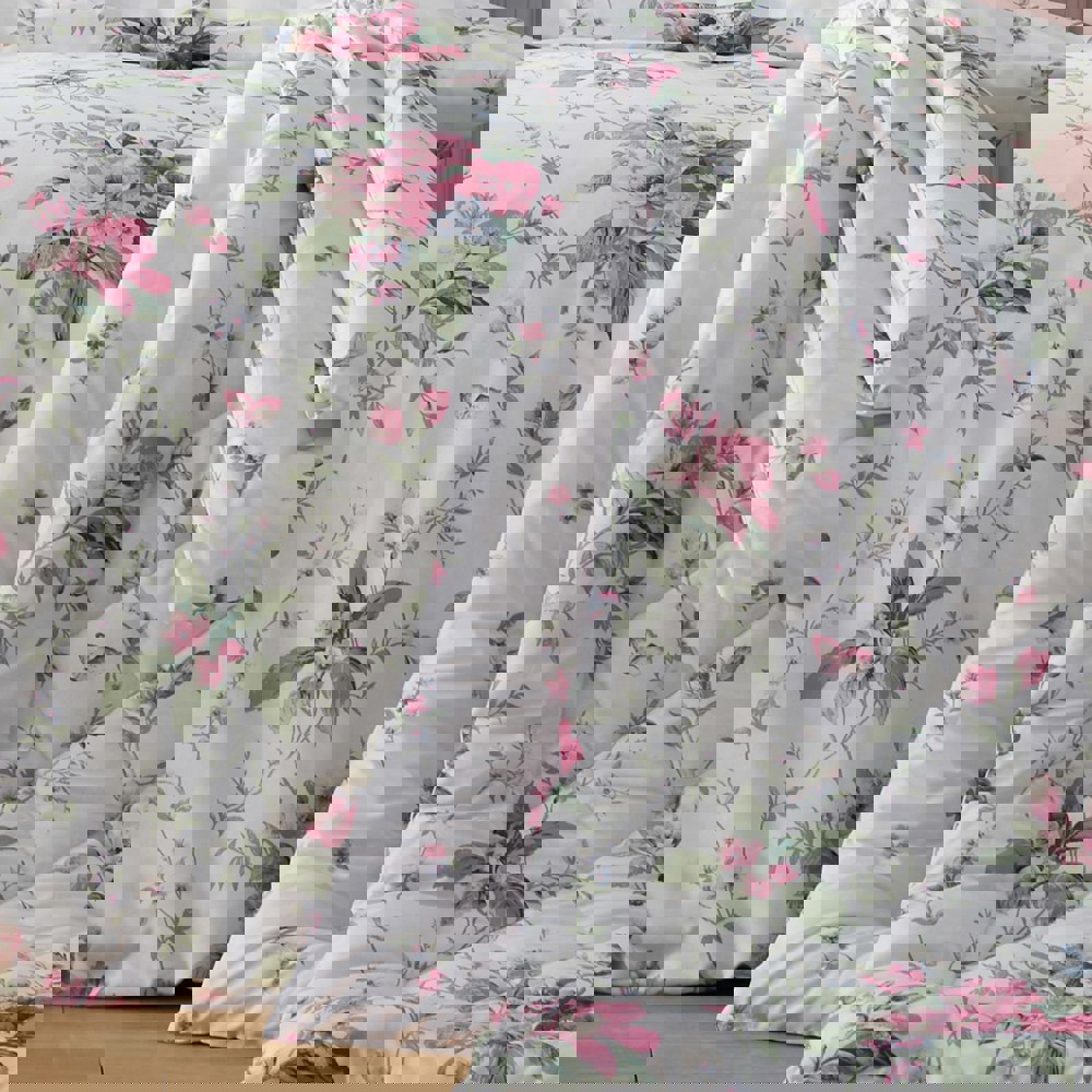 Bridgerton by Catherine Lansfield 3.5 Tog Penelope Floral Reversible Eiderdown Bedspread