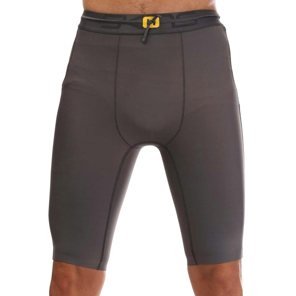 Skins Mens Series-5 Half Length Tights - Charcoal