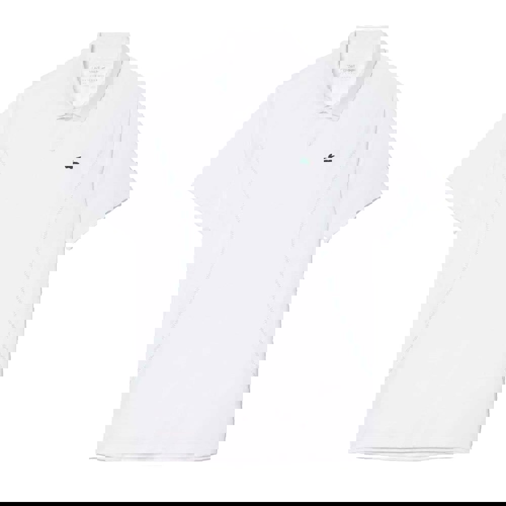 Lacoste Mens Novak Djokovic Regular Tennis Polo Shirt - White