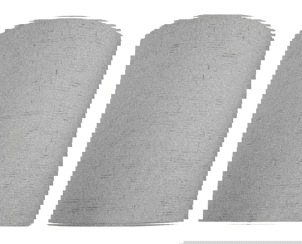 Contemporary and Sleek Grey Textured Linen Fabric Drum Lamp Shade 60w Maximum Image 1
