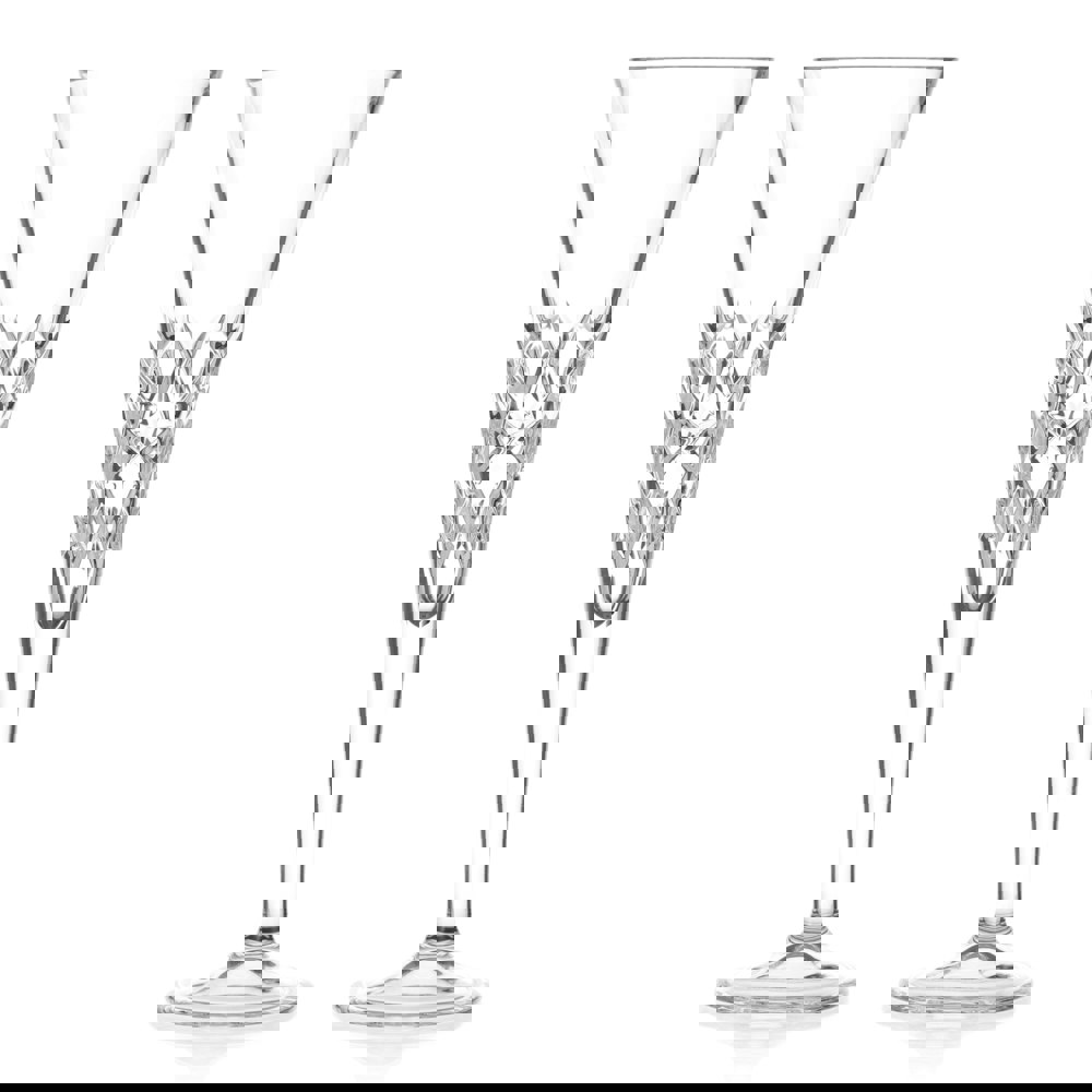 Diamante Champagne Flutes Pair ''Iceberg'' - Set of 2