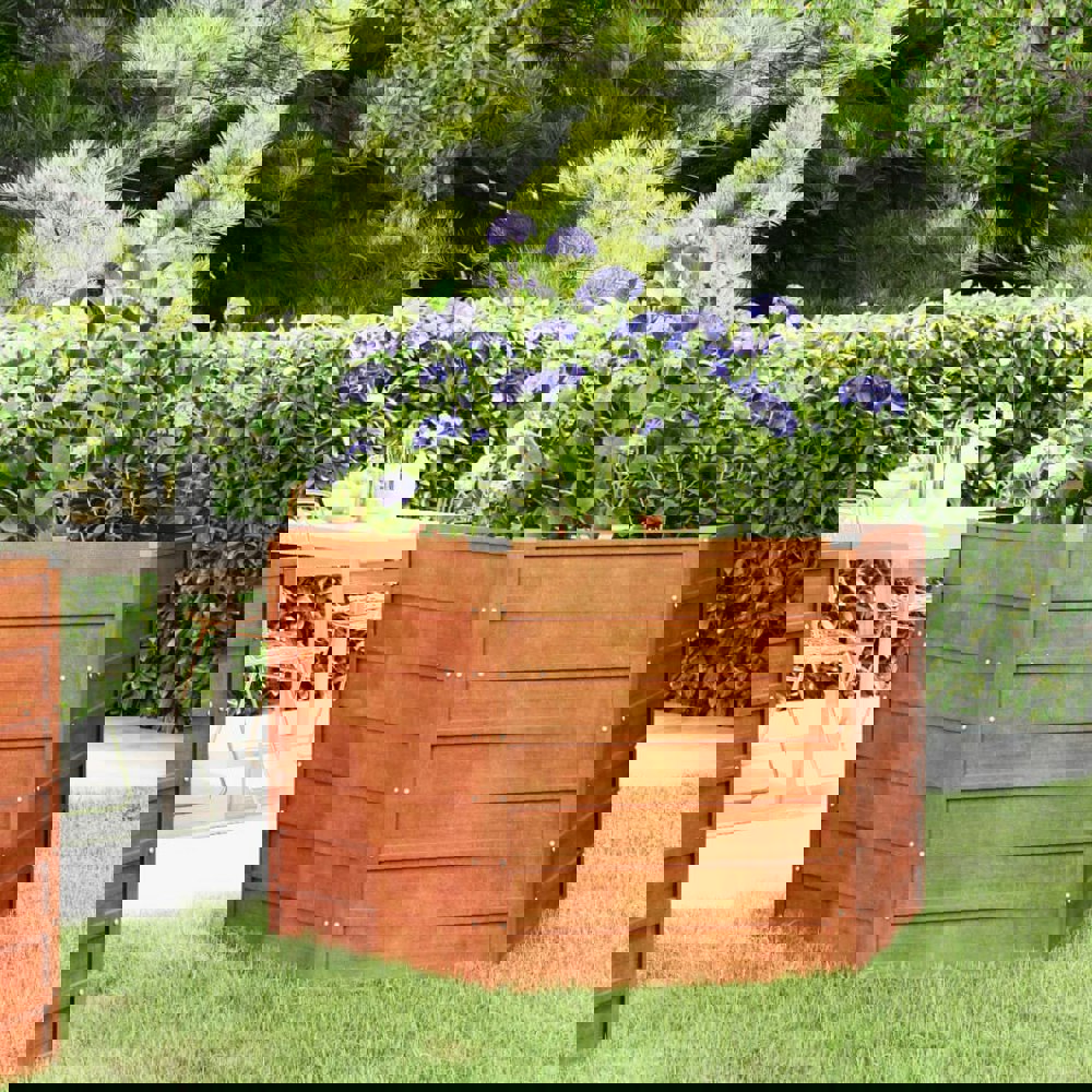 Berkfield Garden Raised Bed Rusty 129x129x77 cm Corten Steel