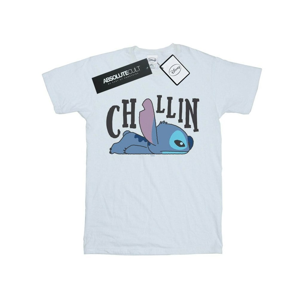 Disney Boys Lilo And Stitch Chillin T-Shirt - White