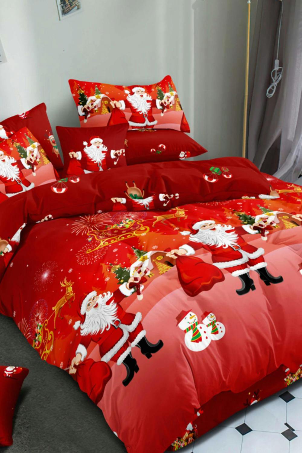 Ezysleep Red Santa Christmas Duvet Set