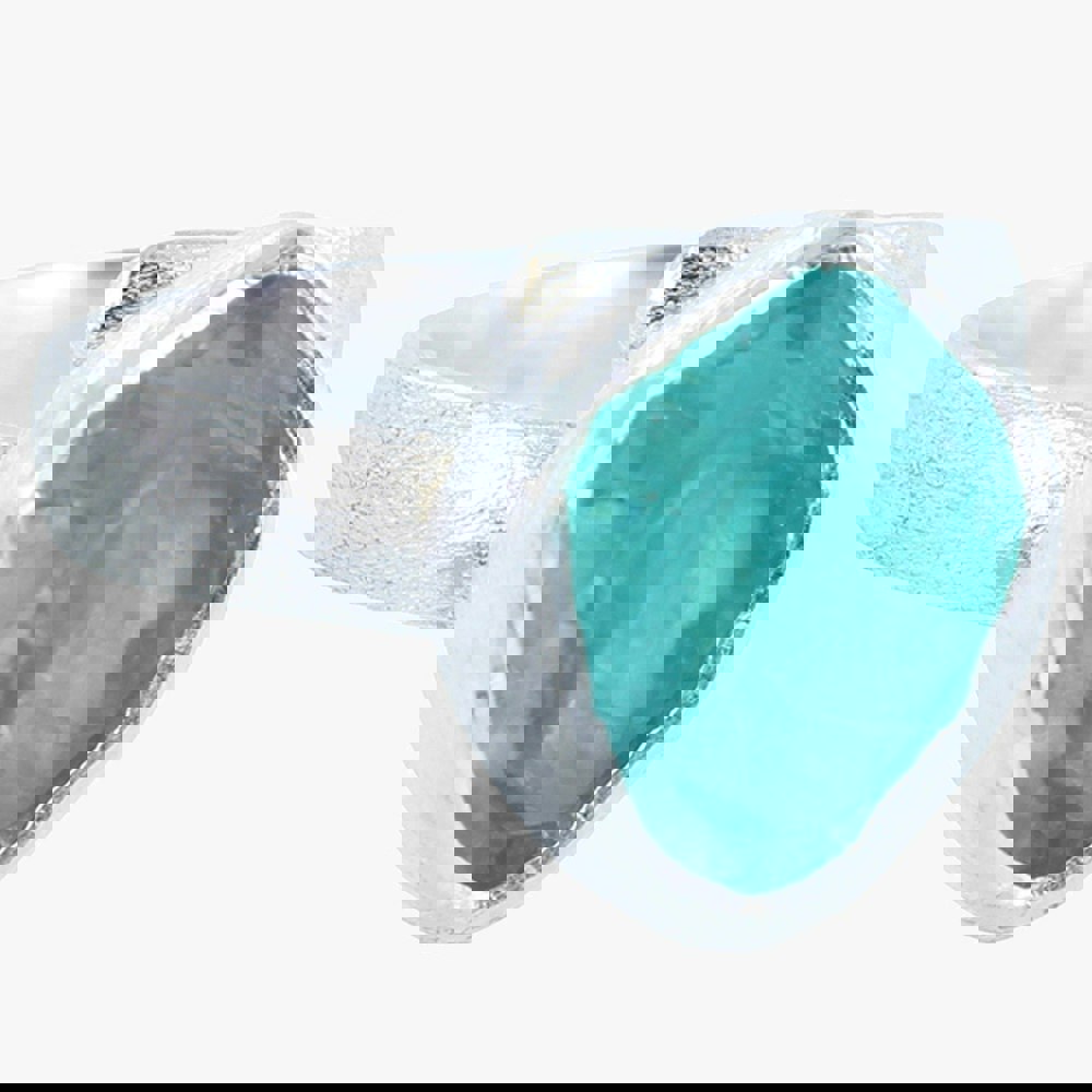 Sterling Silver and Rough Apatite Ring - Reeves & Reeves