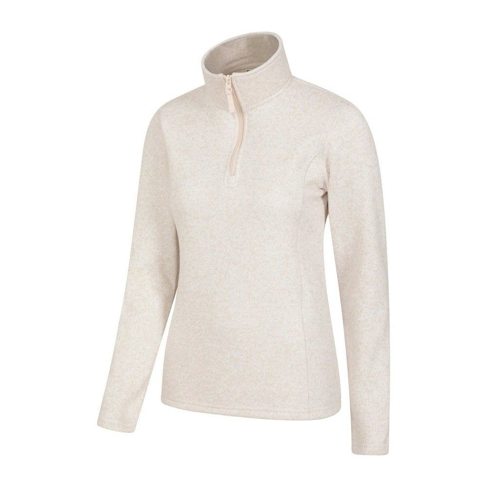 Mountain Warehouse Women's Idris Half Zip Fleece Top - Beige