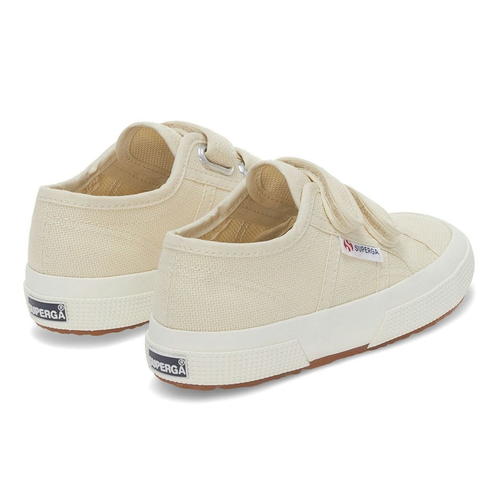 Superga Childrens 2750 Jstrap Trainers - Light Beige Eggshell/Avorio