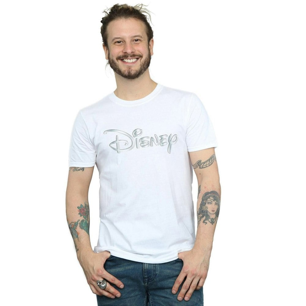 Disney Mens Glacial Logo T-Shirt - White