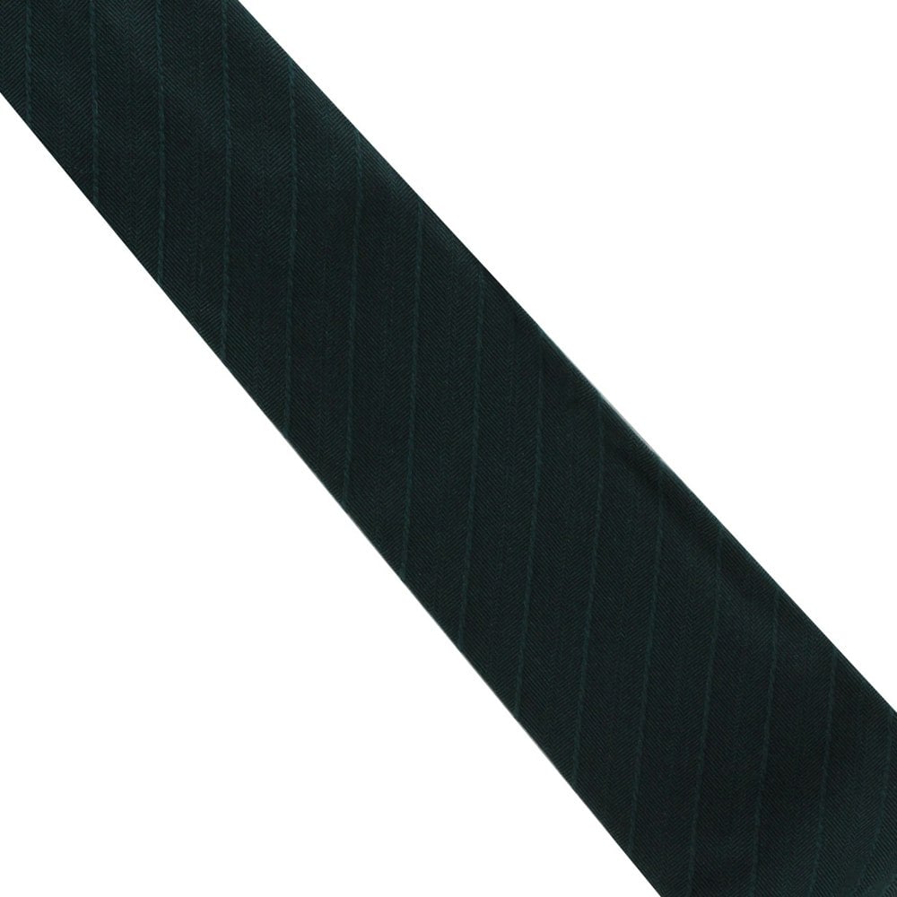 Dunhill luxurious silk tie in a monochrome herringbone pattern
