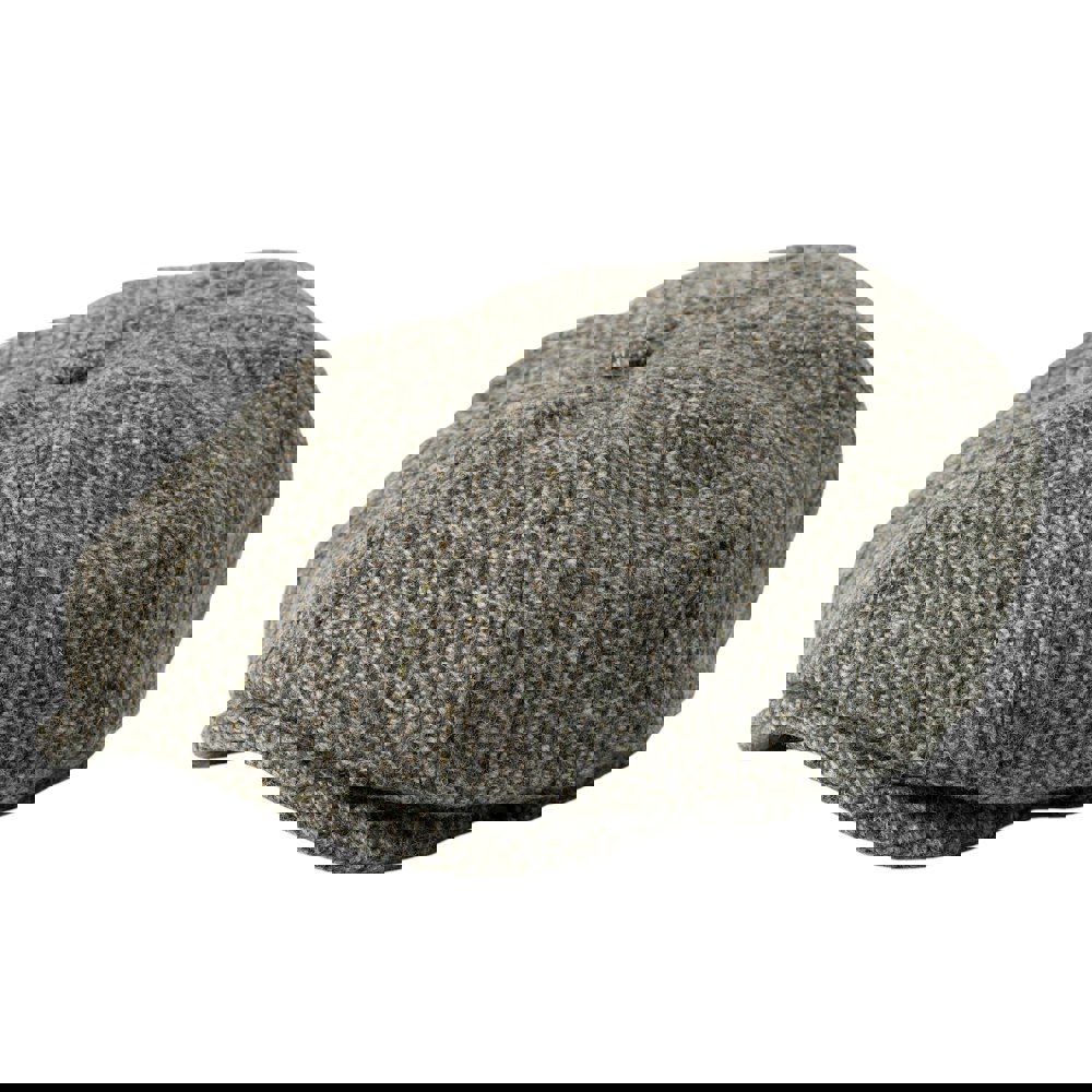 Gamble & Gunn Lewis - 8 Panel British Made Harris Tweed in Barleycorn Stone Grey Cap 