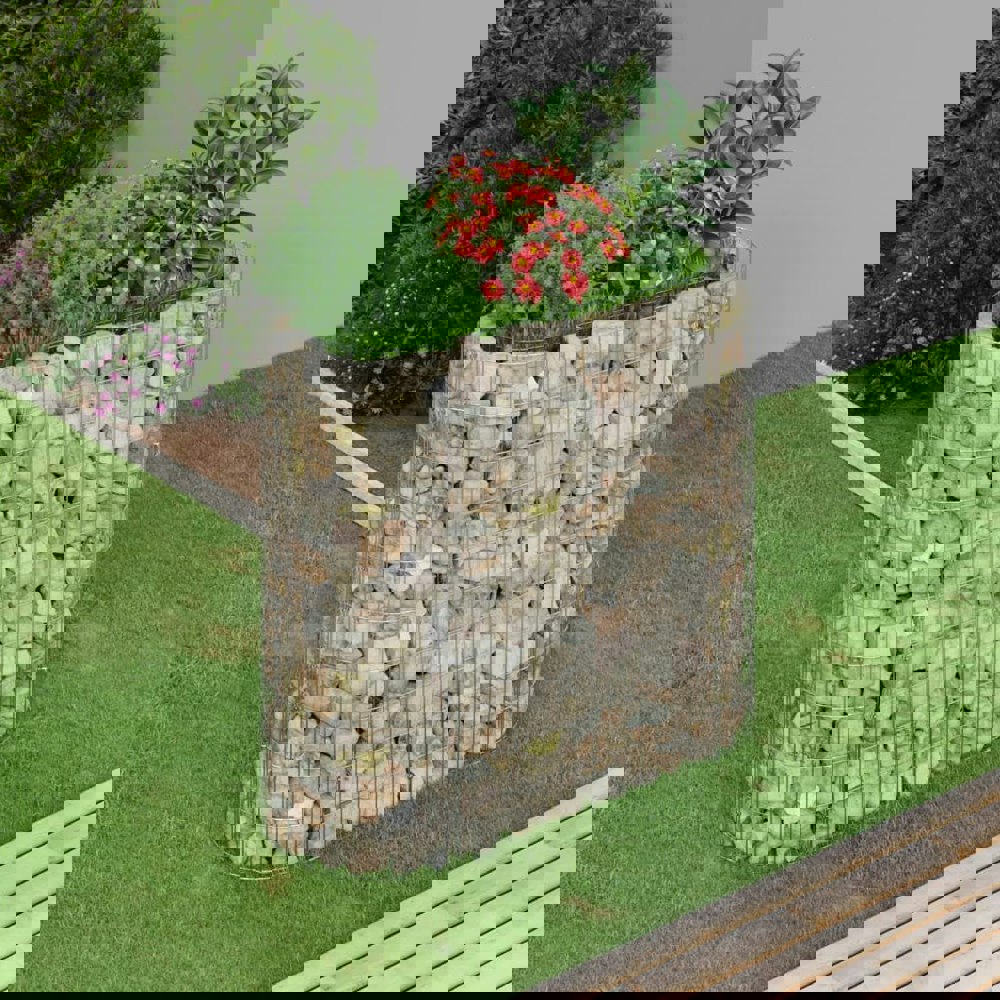 Berkfield Gabion Raised Bed Galvanised Iron 120x50x100 cm