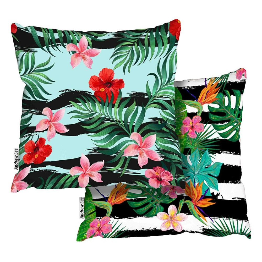 Benjamin Tate Design Floral Striped Geometric Collection (Cushion)