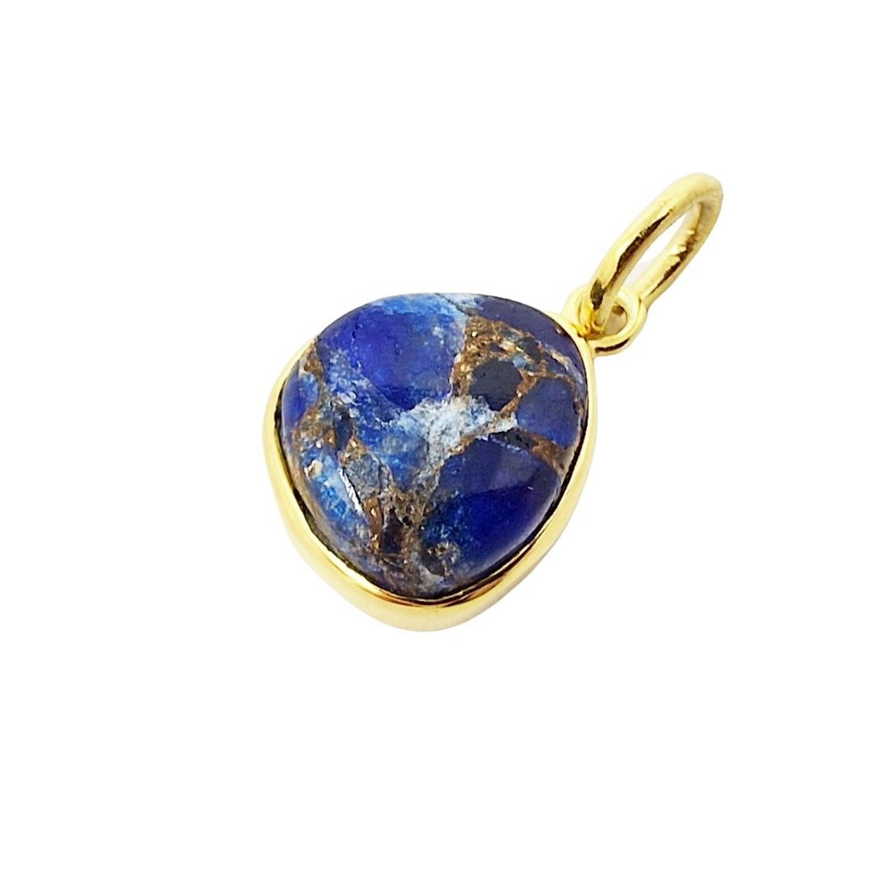 Gold Plated Sapphire September Birthstone Pendant