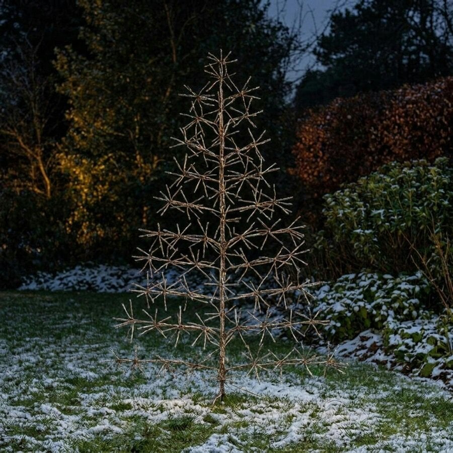 Garden Greatness Gold Tree Starburst LED Light with Timer