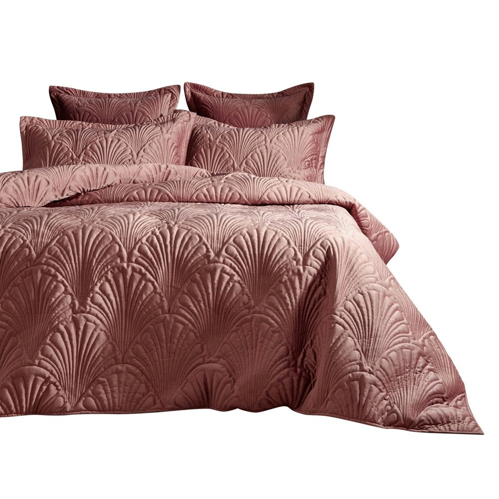 Paoletti Palmeria Duvet Cover Set - Blush Pink