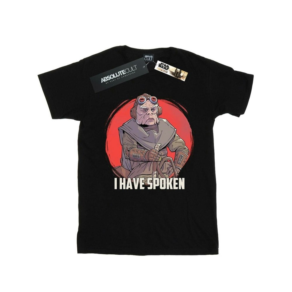 Star Wars Mens The Mandalorian I Have Spoken T-Shirt - Black