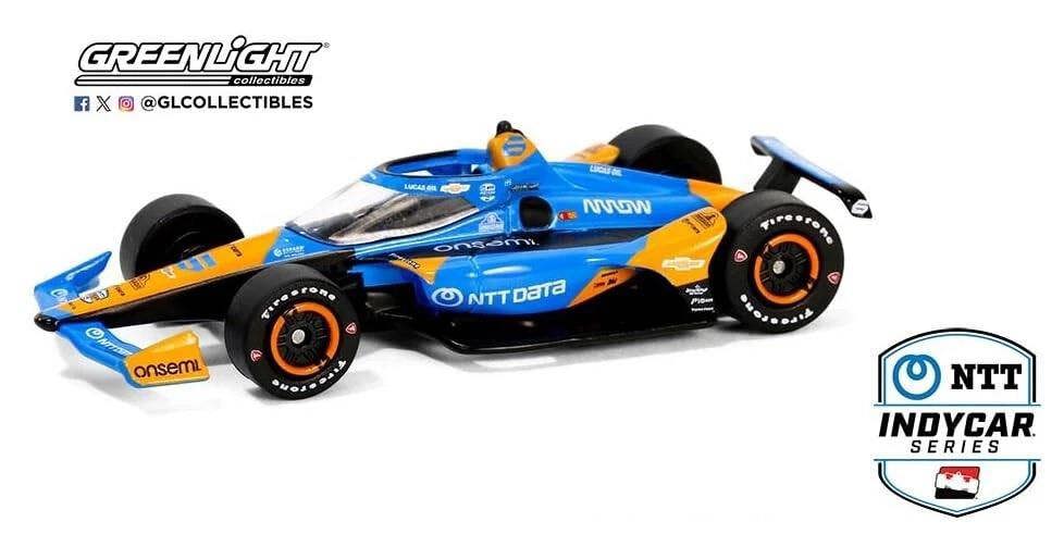 a blue and orange toy race car