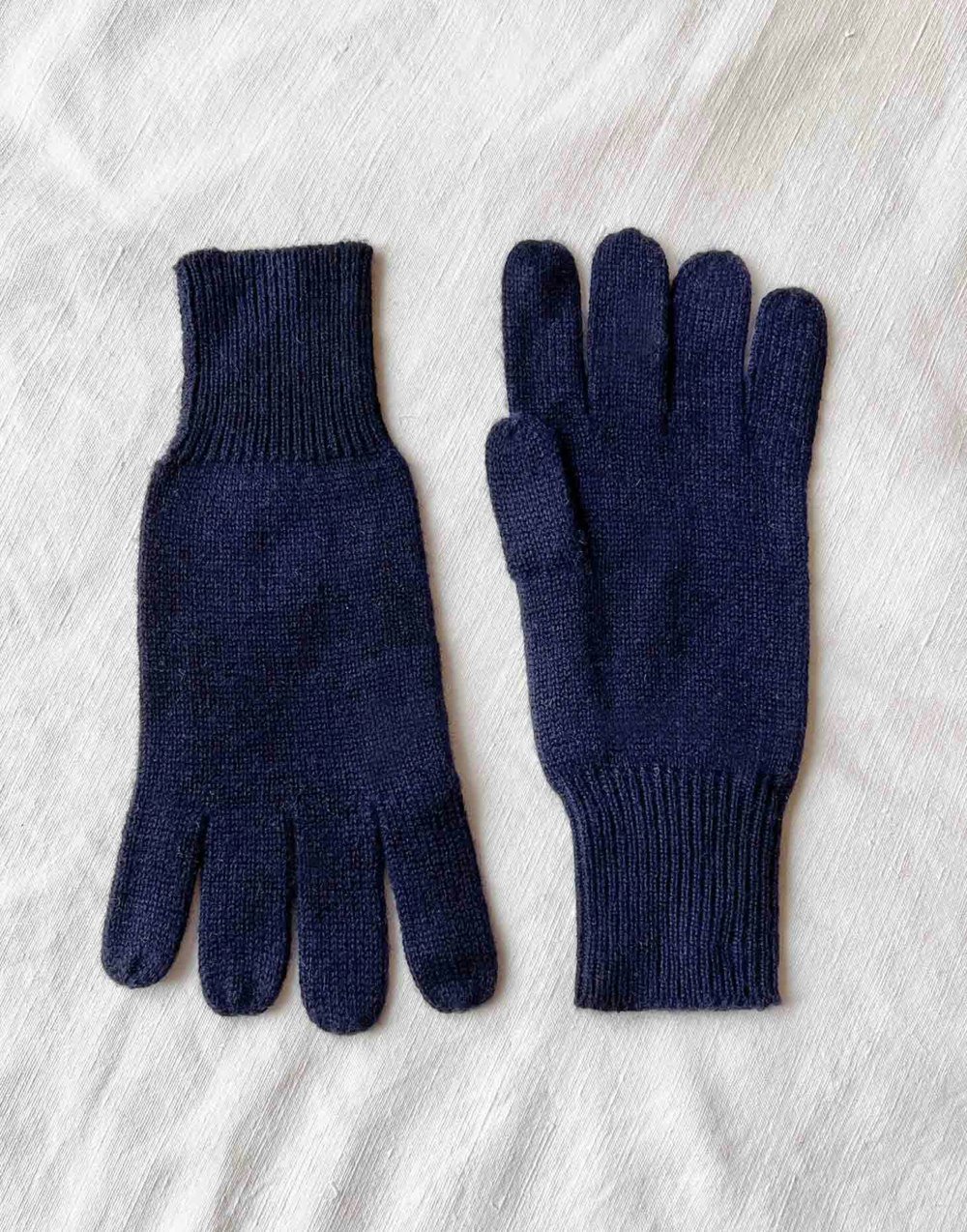 Women's Luxury Merino Wool Gloves – Navy - British Boxers