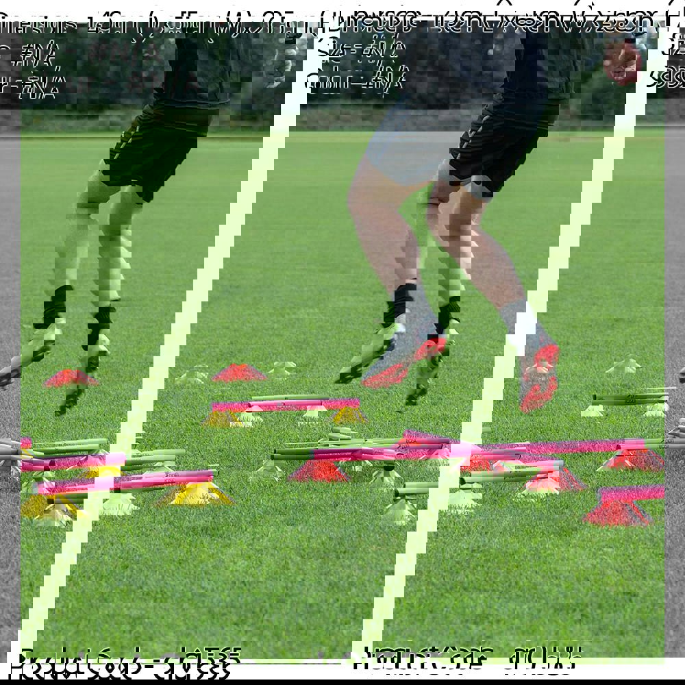 10 Rung Agility Cone Set - Adjustable Height Football & Sports Training Drill