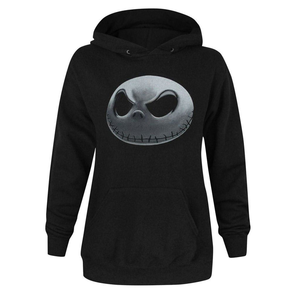 Nightmare Before Christmas Womens Jack Skellington Hoodie - Black