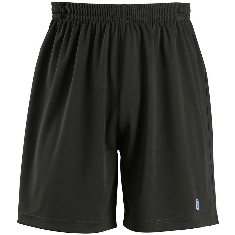 SOLS Mens San Siro 2 Sport Shorts - Black - Black - 100% Polyester