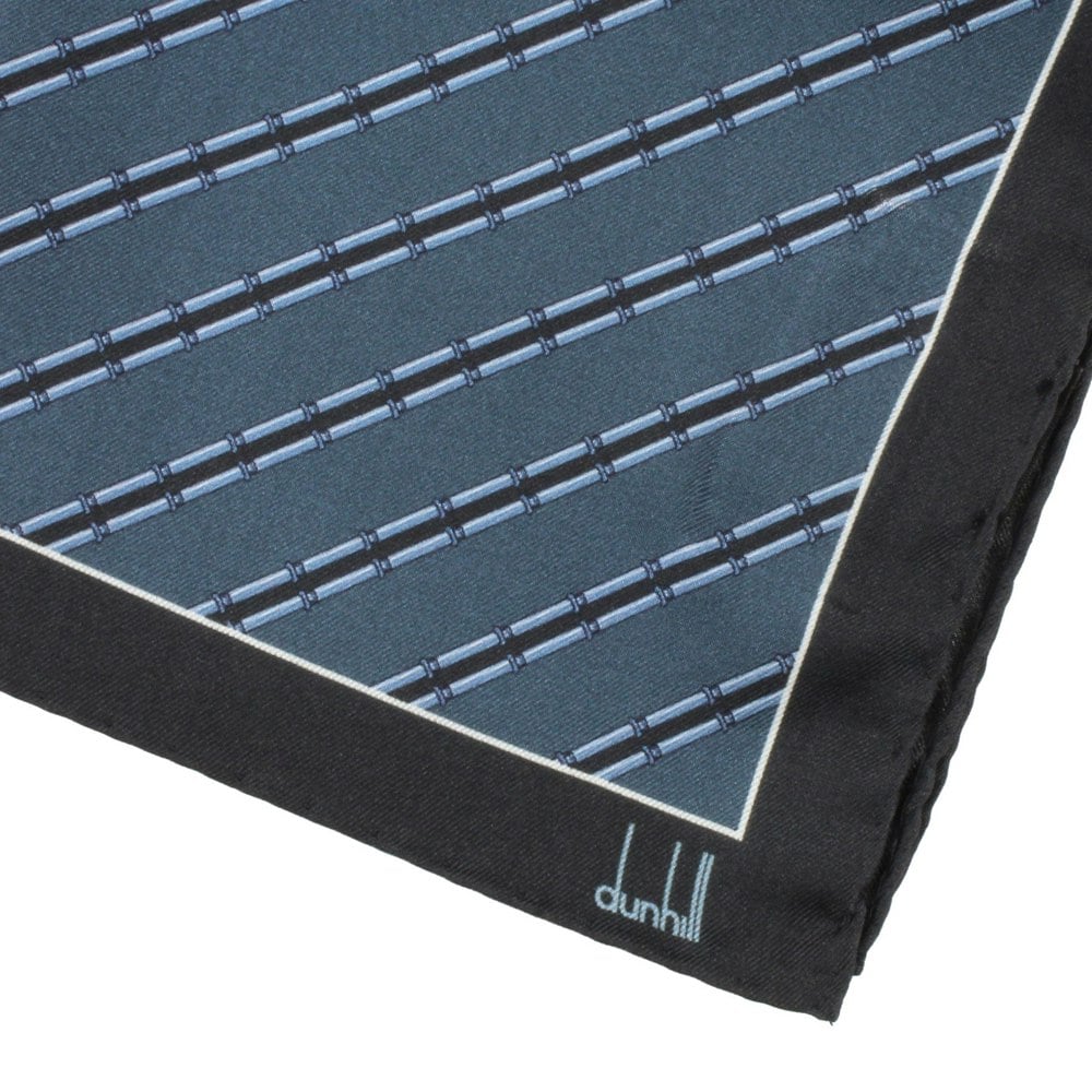 Dunhill mulberry silk pocket square Luxurious silk with a diagonal cylinder pattern