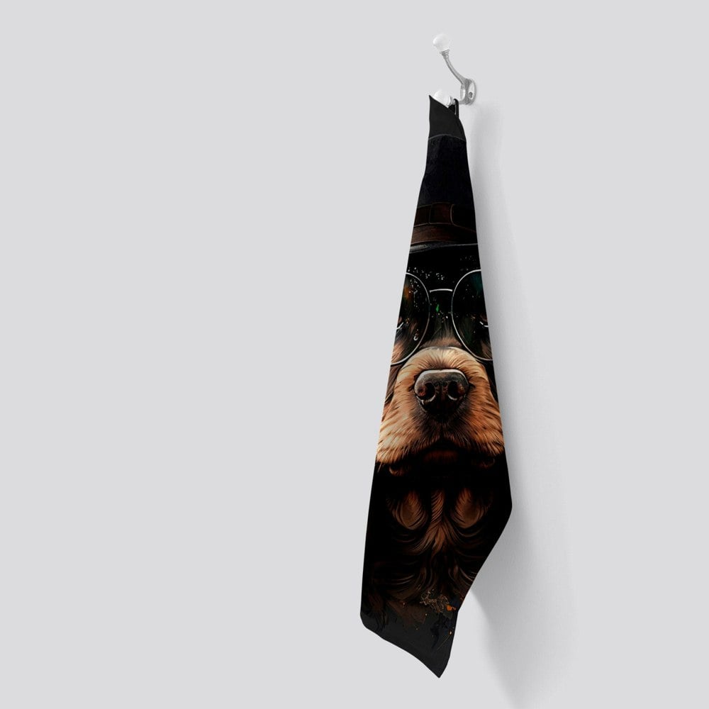 Warren Reed English Cocker Spaniel Splashart Tea Towel