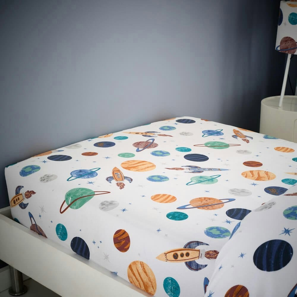 Cosmic Fitted Sheet - Happy Linen Company