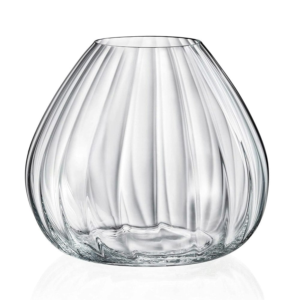 Diamante Mirage Waterfall Crystal Bowl Vase - 18cm