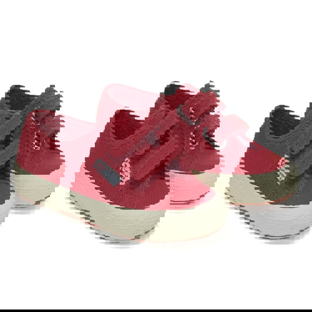 Superga Childrens 2750 Jstrap Trainers - Red