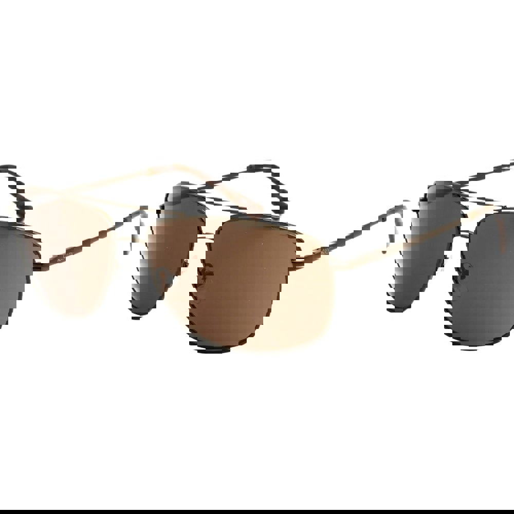 Calvin Klein Brown Lens Brown Sunglasses One Size