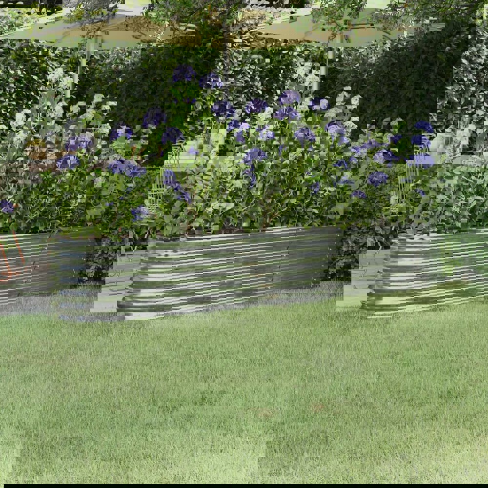 Berkfield Garden Raised Bed Powder-coated Steel 224x40x36 cm Silver