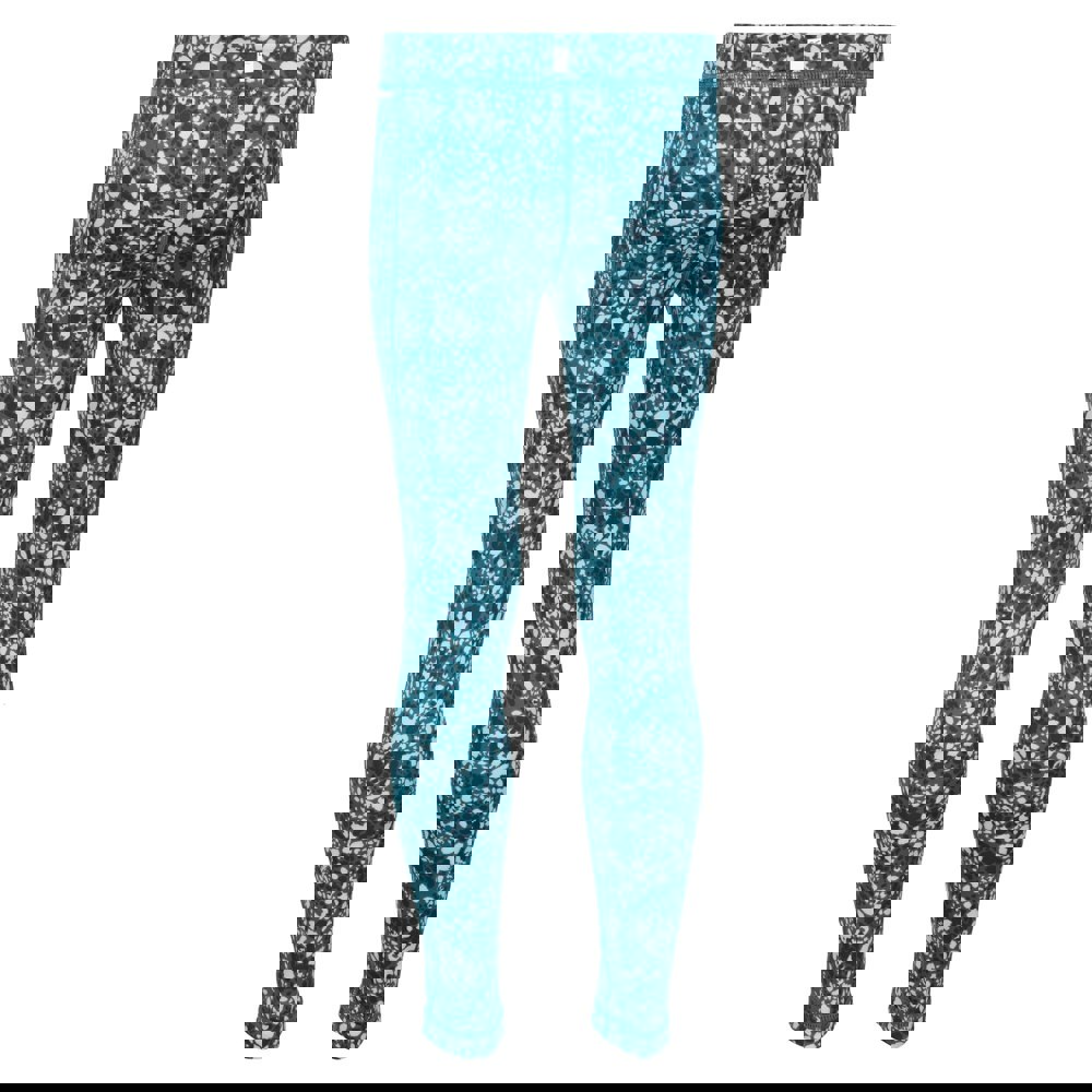 Regatta Girls Barlia Abstract Winter Leggings - Gulfstream