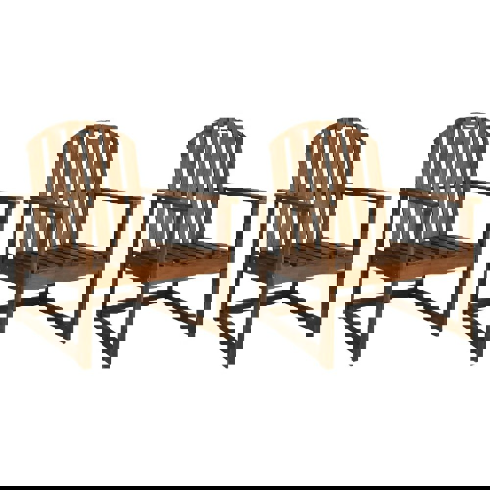 Berkfield Garden Sofa Chairs 2 pcs Solid Acacia Wood