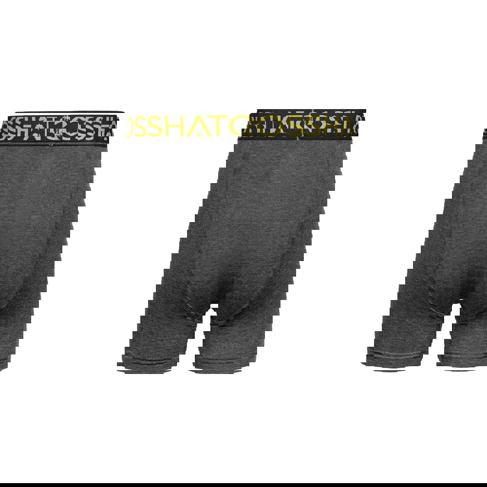 Crosshatch Mens Chasma Boxer Shorts (Pack of 3) - Charcoal Marl
