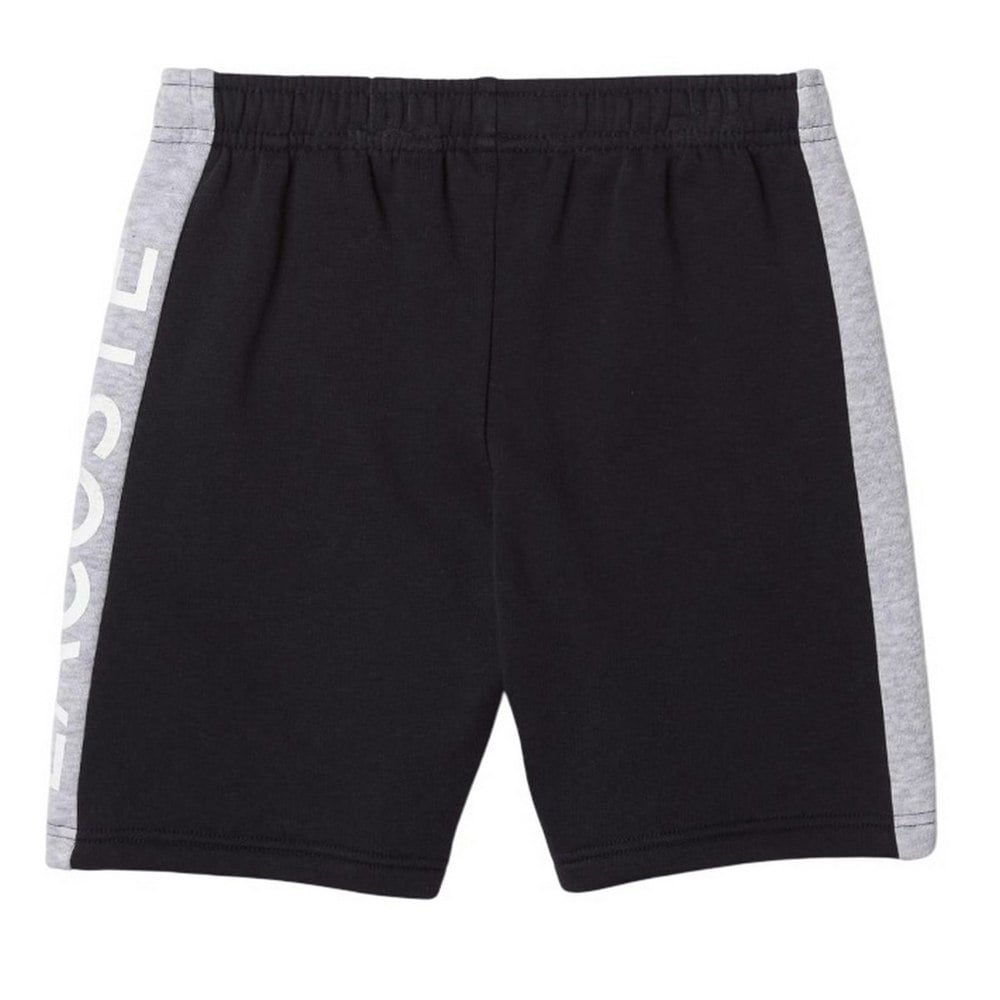 Lacoste Boys Organic Cotton Colour Stripe Shorts - Navy/Grey