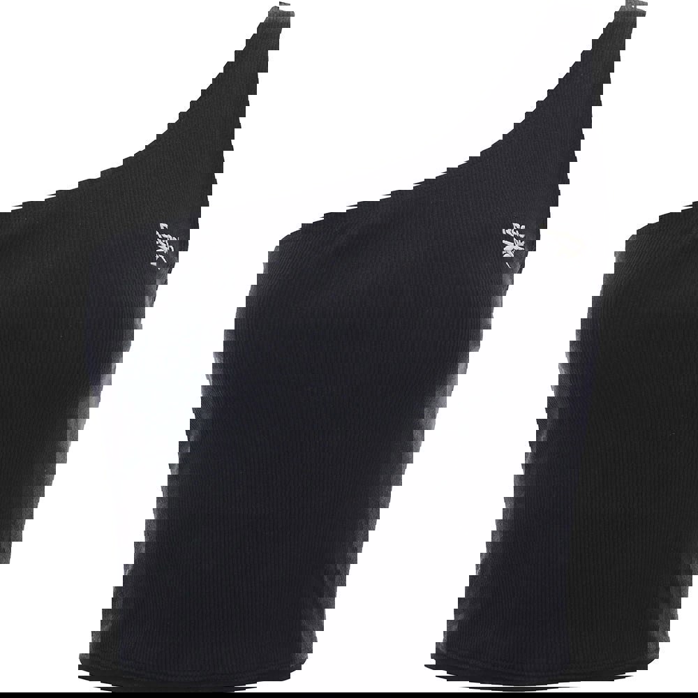 Reebok Womens Asymmetric One Shoulder Crop Top in Black