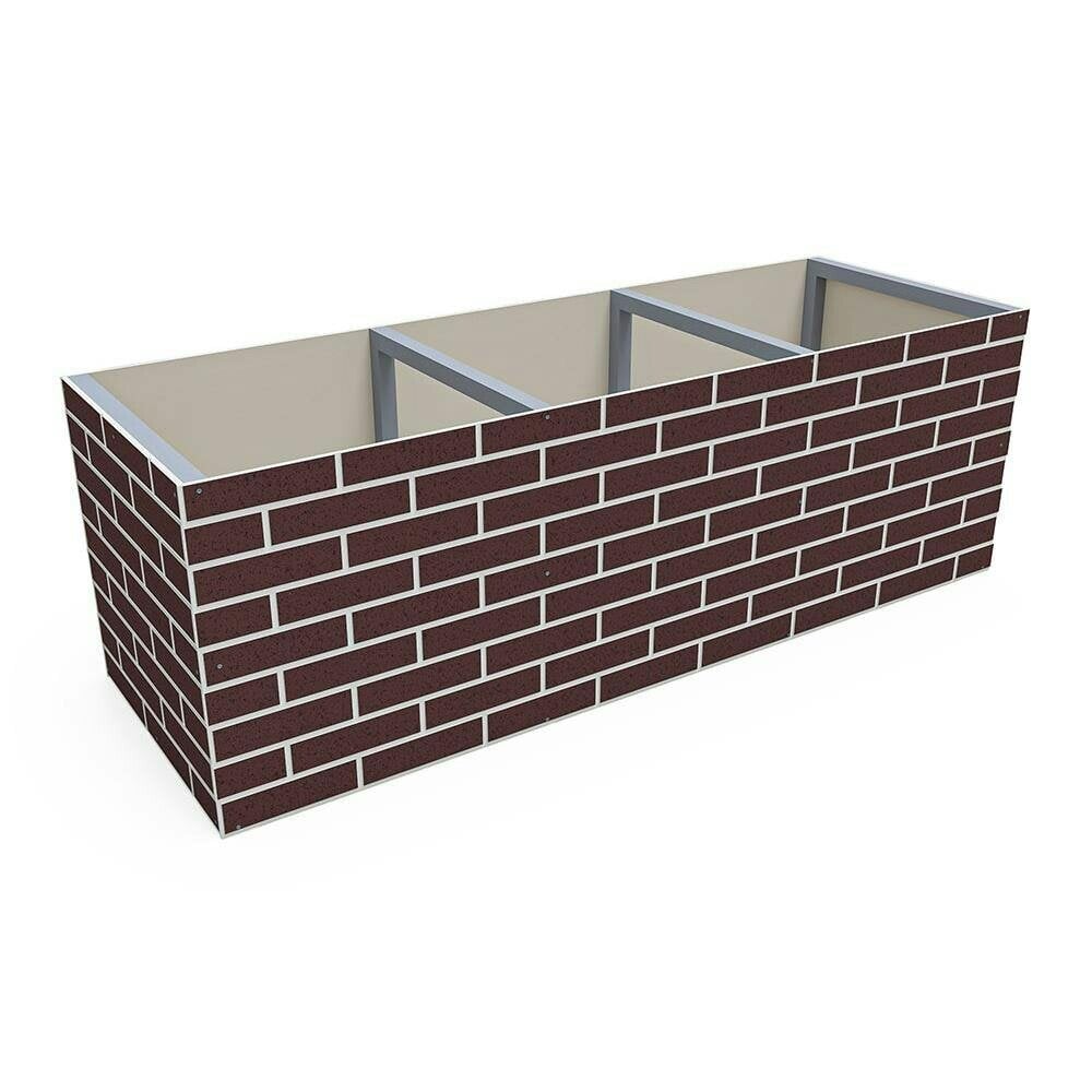 Dunster House Brick Effect Garden Bed Planter 1800mm x 600mm x 600mm