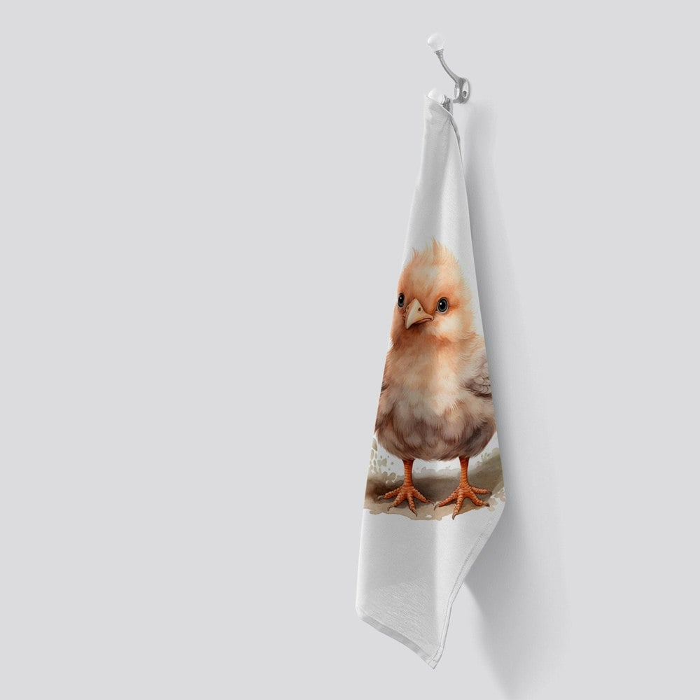 Warren Reed Watercolour, Cute Chick Tea Towel