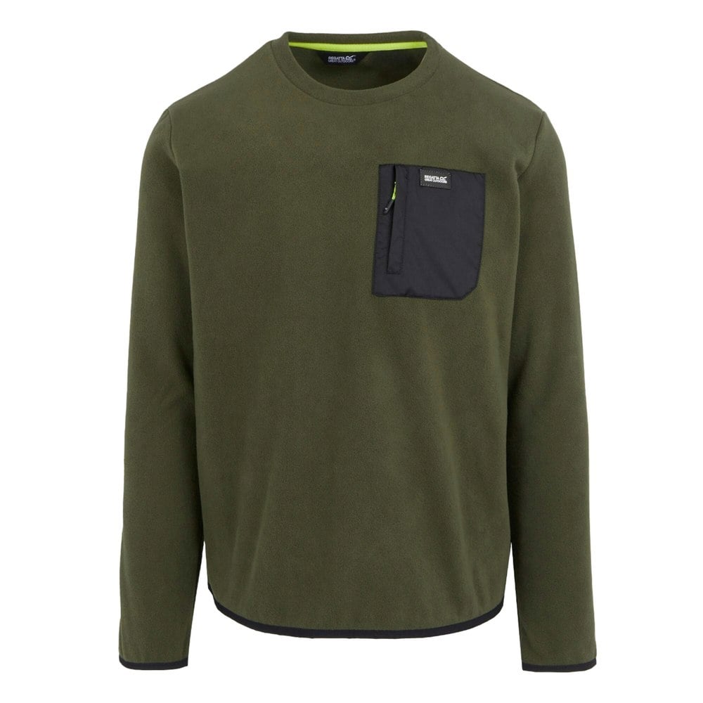 Regatta Mens Frankie Crew Neck Sweatshirt - Dark Khaki