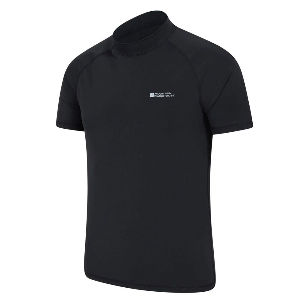 Mountain Warehouse Mens UV Protection Rash Top - Black