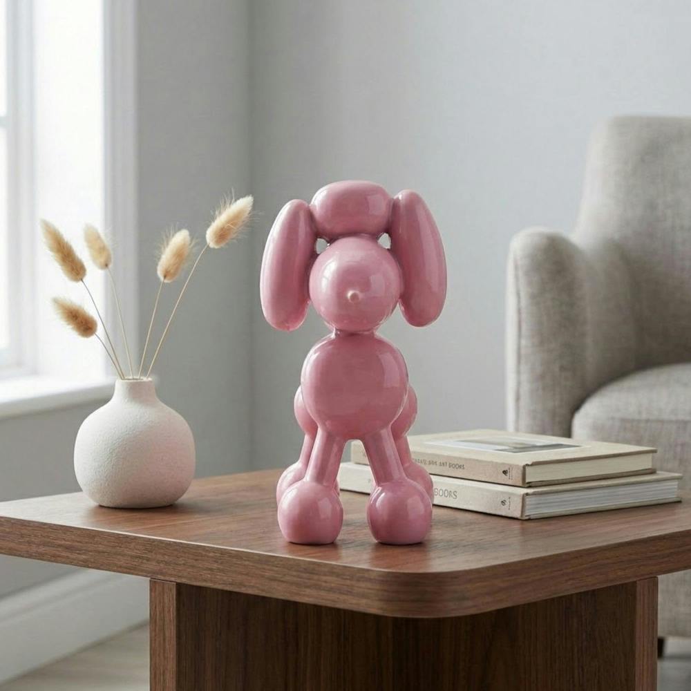 Garden Greatness Blush Poodle Balloon Dog Ornament