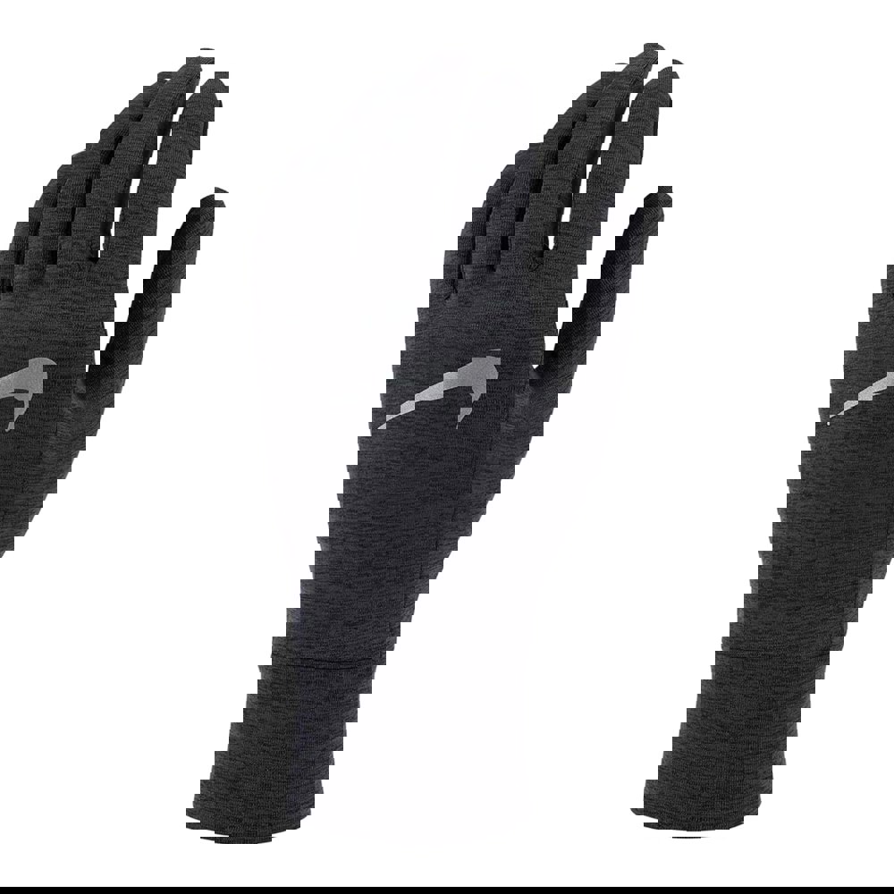Nike Mens Fleece Running Gloves - Black/Silver Marl