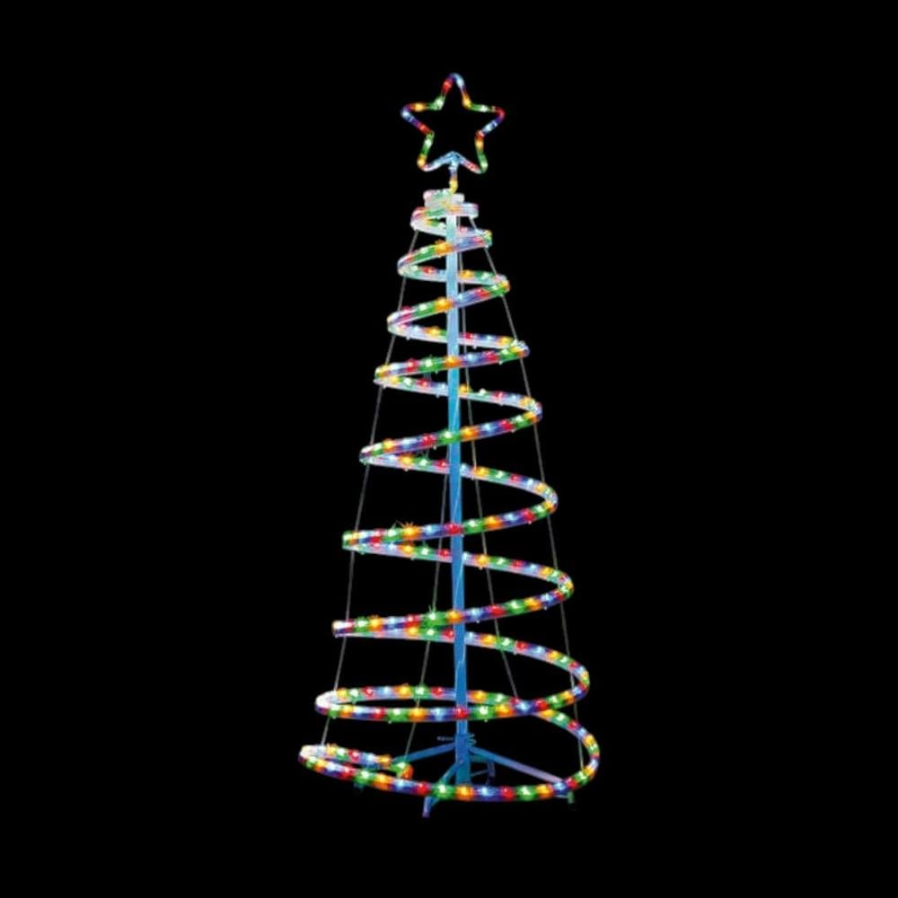 Garden Greatness 1.5M LED Spiral Tower Christmas Tree Display